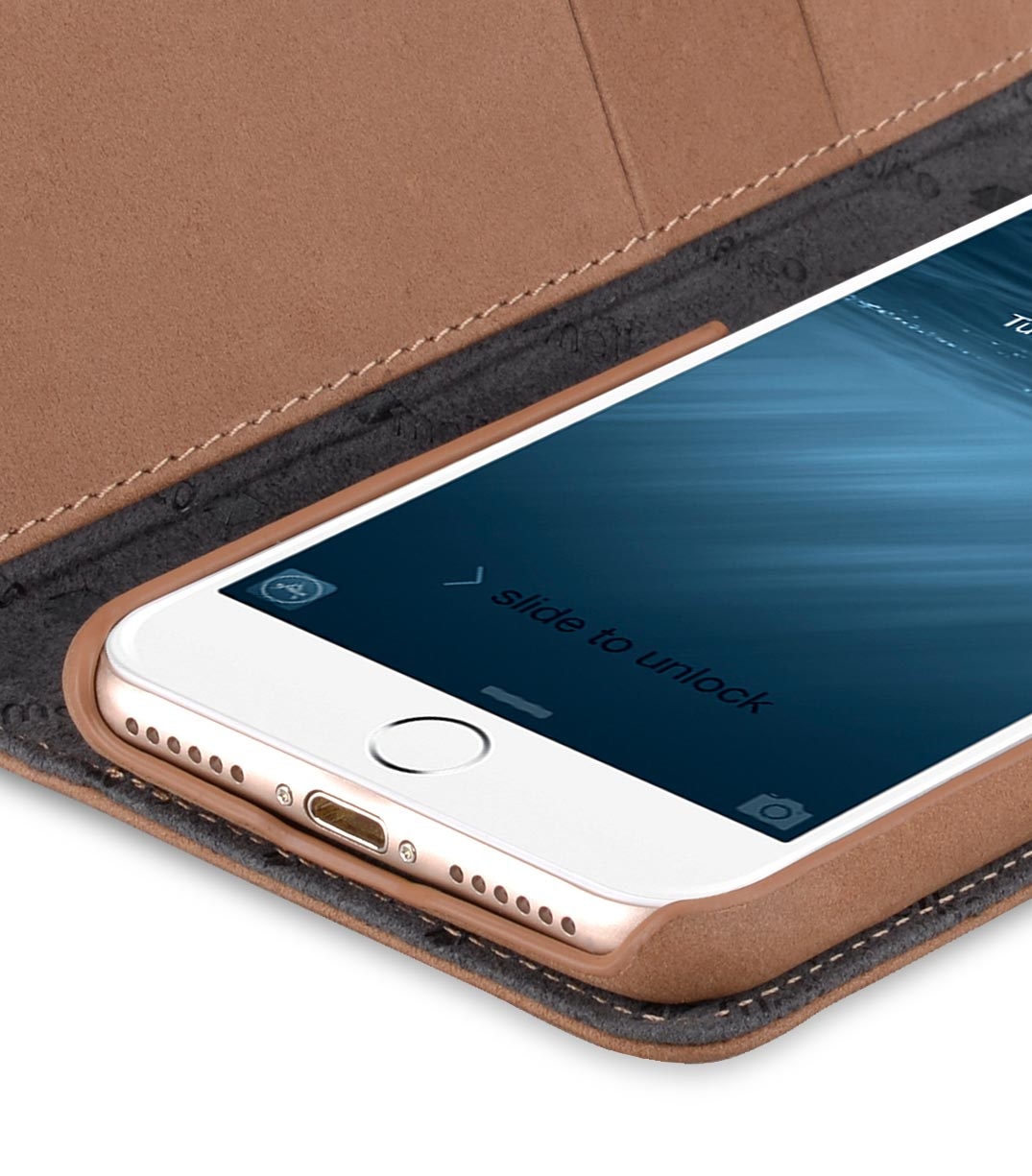 фото Чехол для сотового телефона Melkco Кожаный чехол книжка для Apple iPhone 7/8 - Wallet Book Type, коричневый