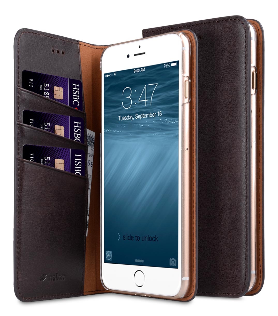 фото Чехол для сотового телефона Melkco Кожаный чехол книжка для Apple iPhone 7/8 - Herman Series Book Style Case, шоколадный