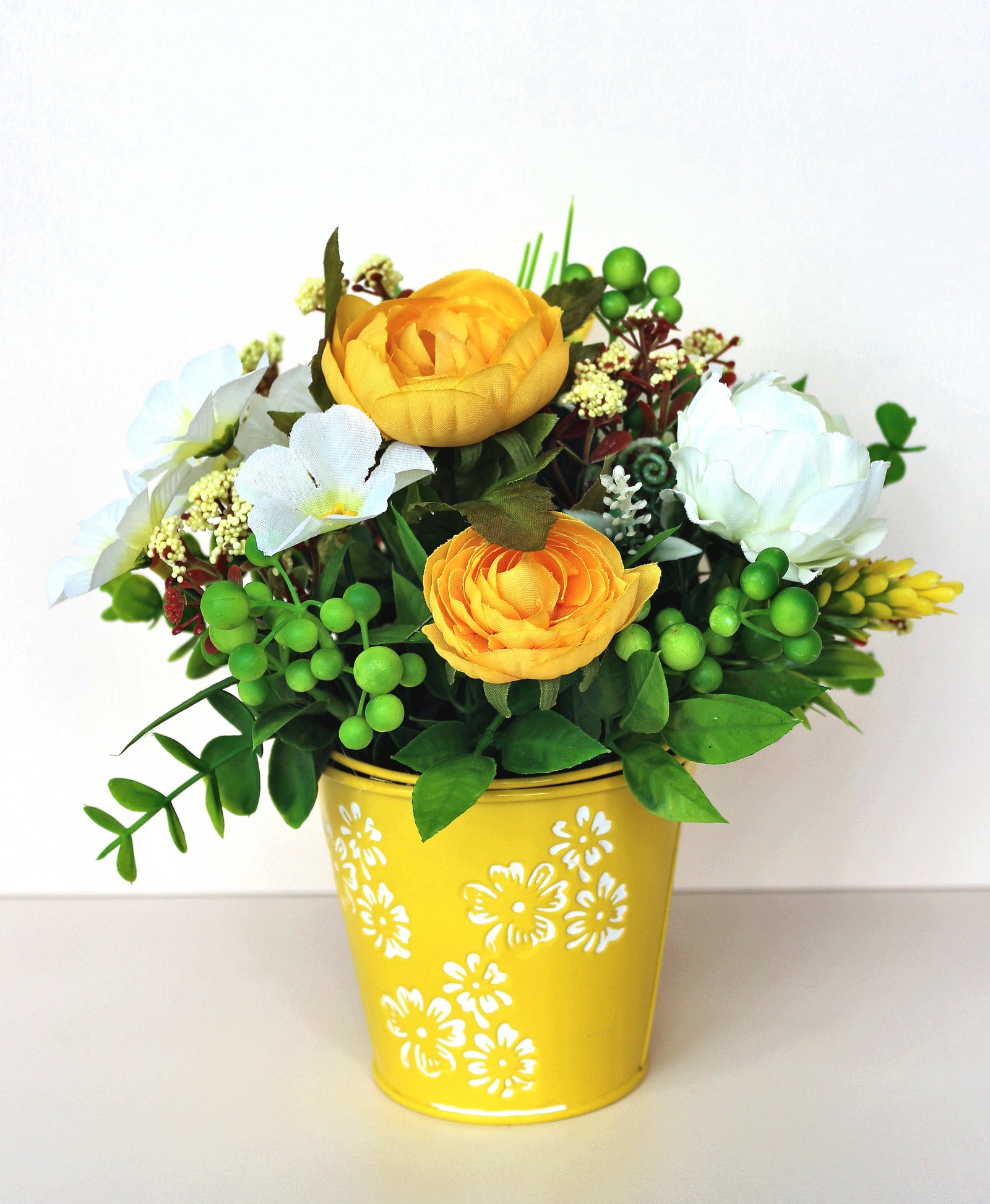Искусственные цветы 403241, желтый