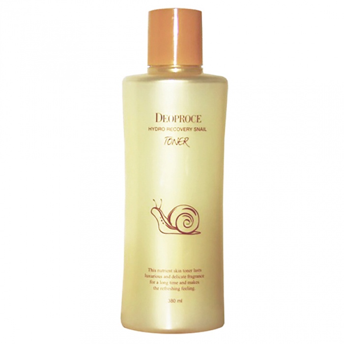 Deoproce Hydro Recovery Snail Toner тоник для лица улиточный (380мл.)