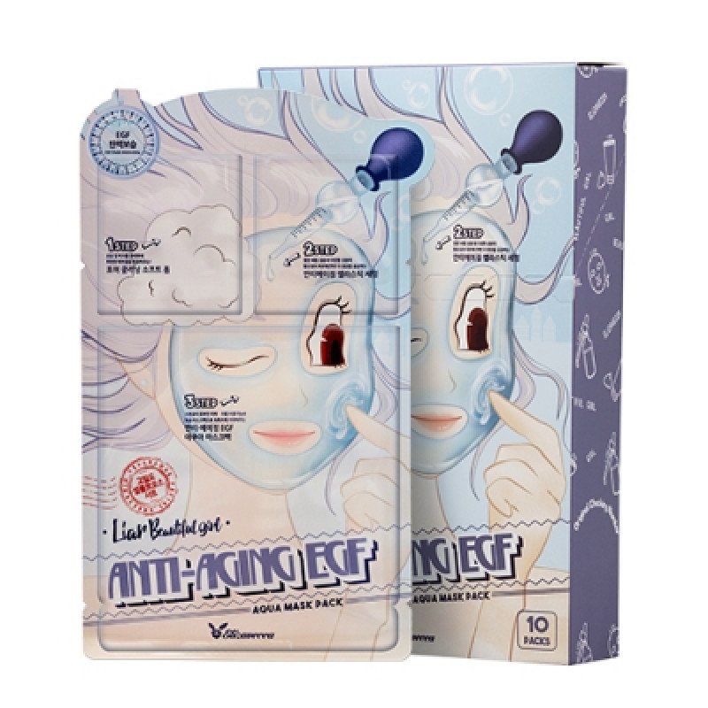Маска косметическая Elizavecca 3-ступенчатая антивозрастная Anti-Aging EGF Aqua Mask Pack guerlain super aqua mask увлажняющая маска super aqua mask увлажняющая маска