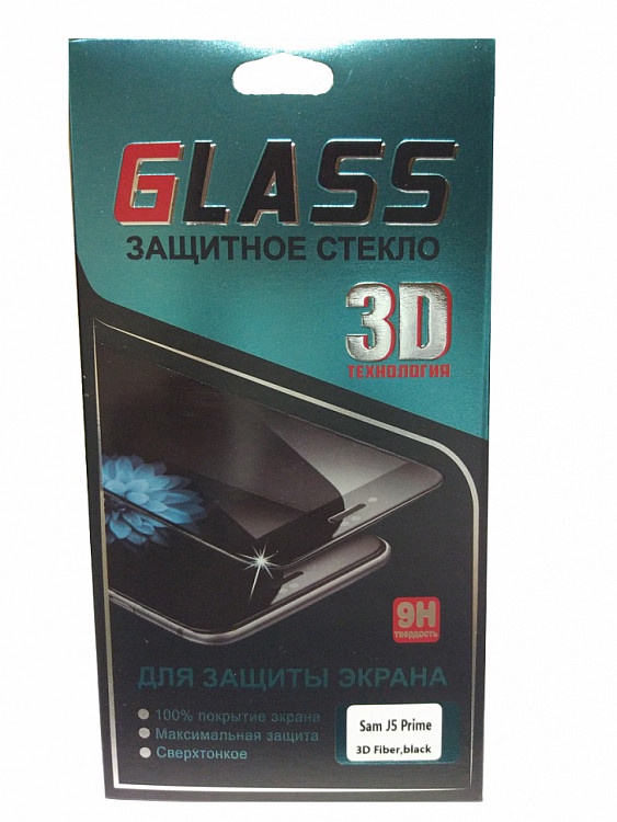 Защитное стекло для Samsung Galaxy J5 Prime (3D черная рамка), черный