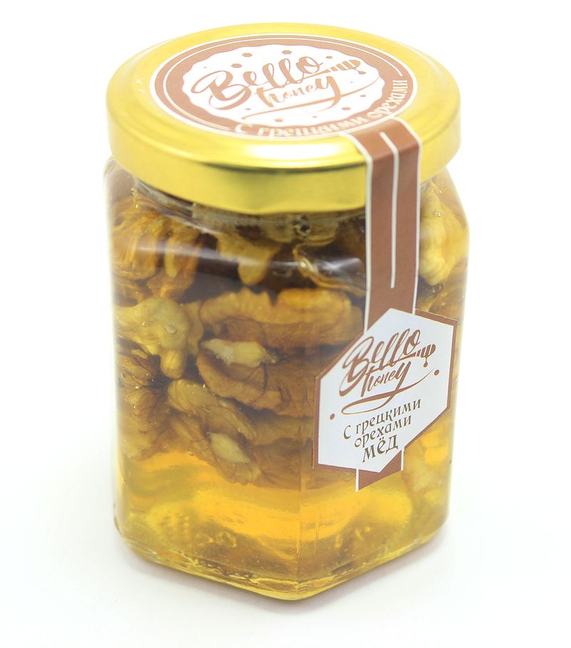 Суперфудс BelloHoney Грецкий орех в меду (200мл) (ХИТ!)