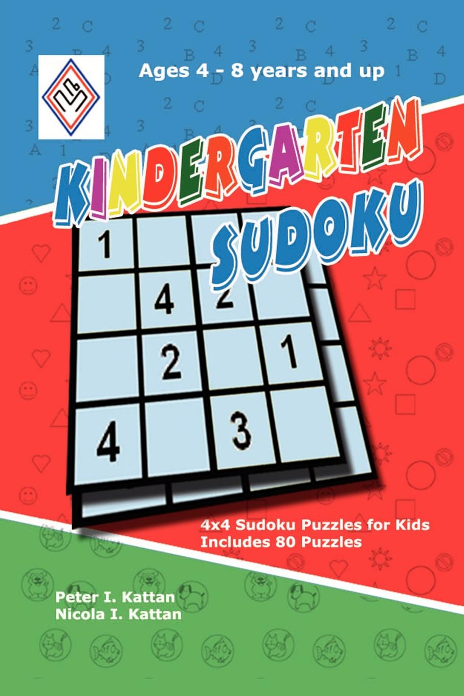 Kindergarten Sudoku. 4x4 Sudoku Puzzles for Kids