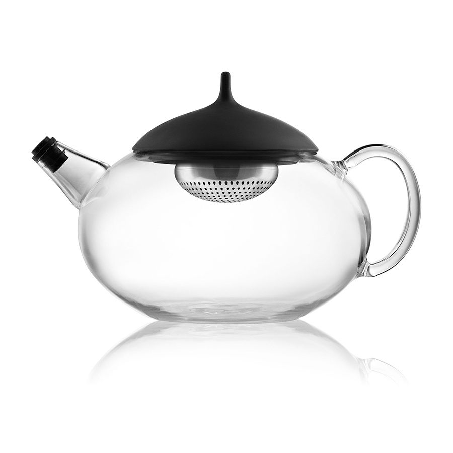 фото Чайник заварочный Eva Solo Glass Tea Pot 1L Black, прозрачный