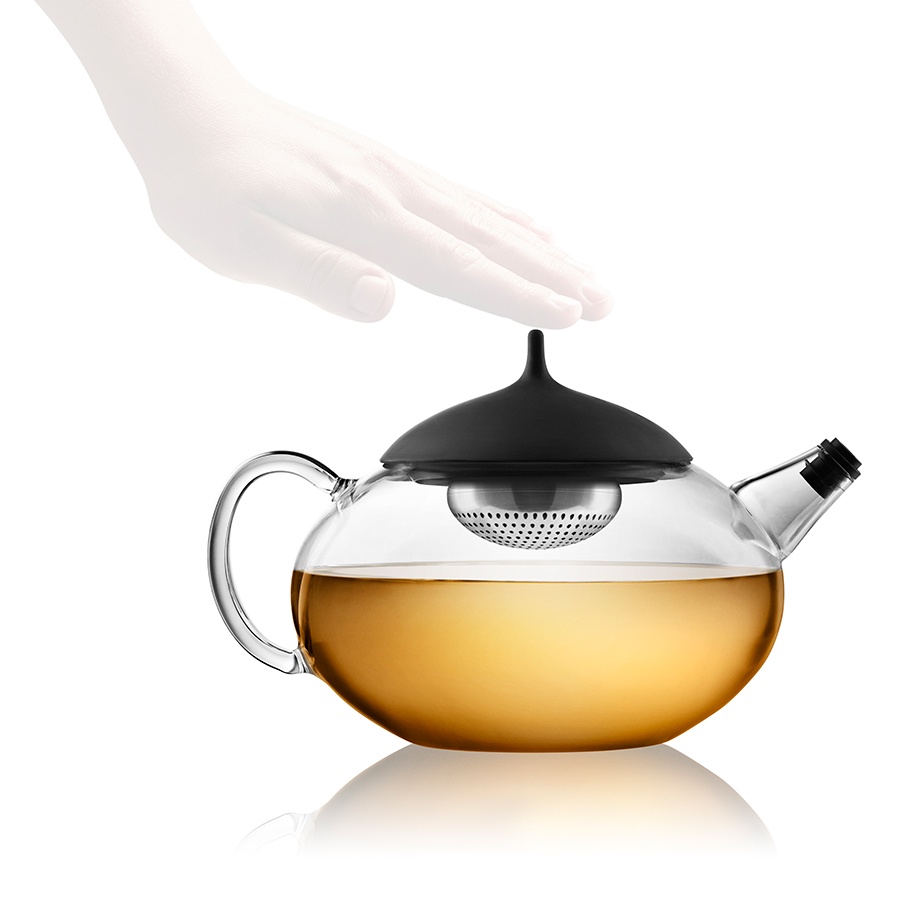 фото Чайник заварочный Eva Solo Glass Tea Pot 1L Black, прозрачный