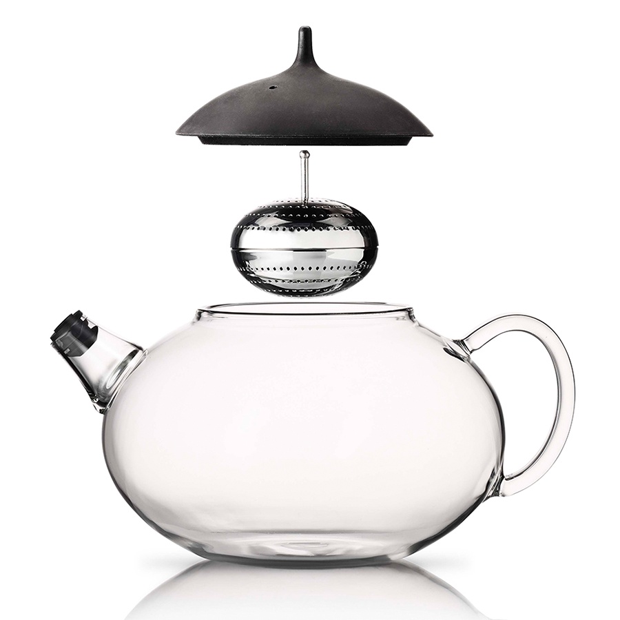 фото Чайник заварочный Eva Solo Glass Tea Pot 1L Black, прозрачный