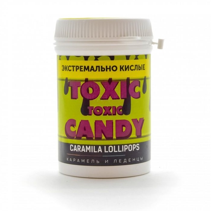 фото Леденцы Caramila Lollipops Экстремально кислые "Toxic Candy" со вкусом арбуза, 68