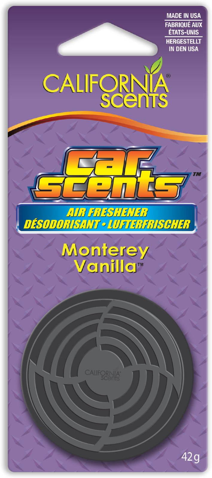 фото Освежитель воздуха автомобильный California Scents Банка на блистере - Монтерейская ваниль, E301413900, 17,8 x 7,7 x 3,9 см