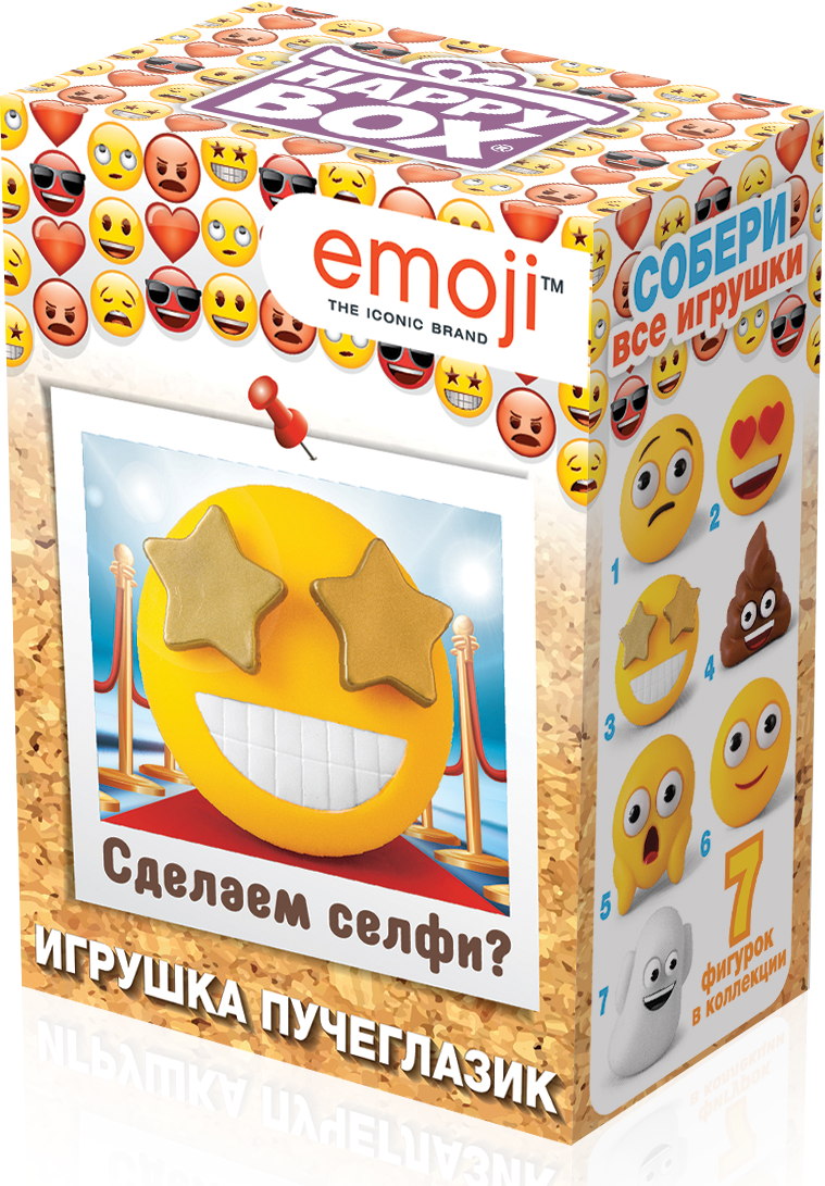 фото Набор Сладкая Сказка Happy Box Emoji, Карамель, 18 г + Игрушка