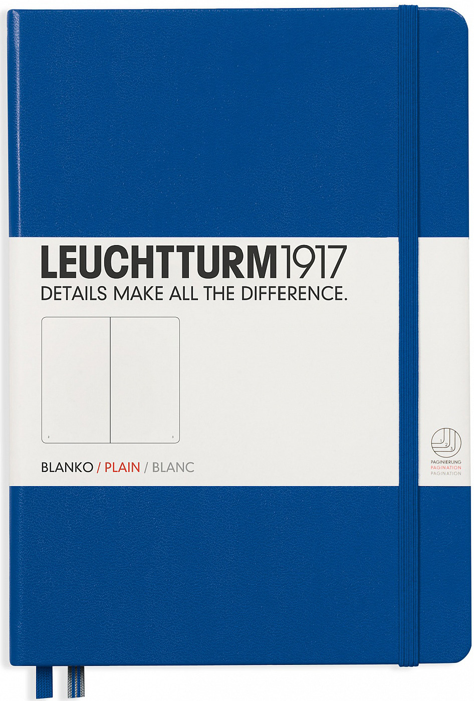 Записная книжка Leuchtturm1917, 342705, синий, A5 (148 x 210 мм), без разметки, 126 листов Записная книжка Leuchtturm1917, 342705, синий, A5 (148 x 210 мм), без разметки, 126 листов
