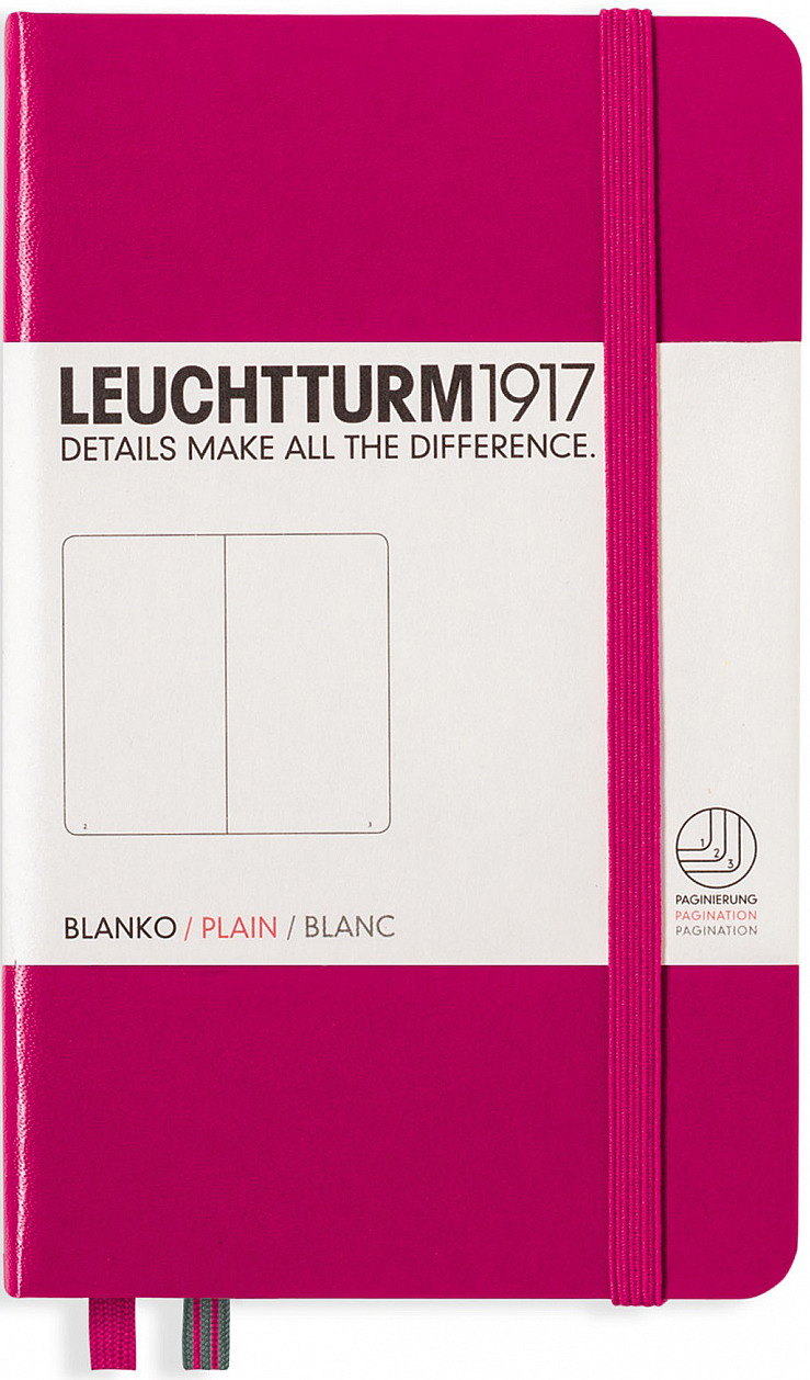 Записная книжка Leuchtturm1917, 344806, фуксия, A6 (105 x 148 мм), без разметки, 92 листа Записная книжка Leuchtturm1917, 344806, фуксия, A6 (105 x 148 мм), без разметки, 92 листа