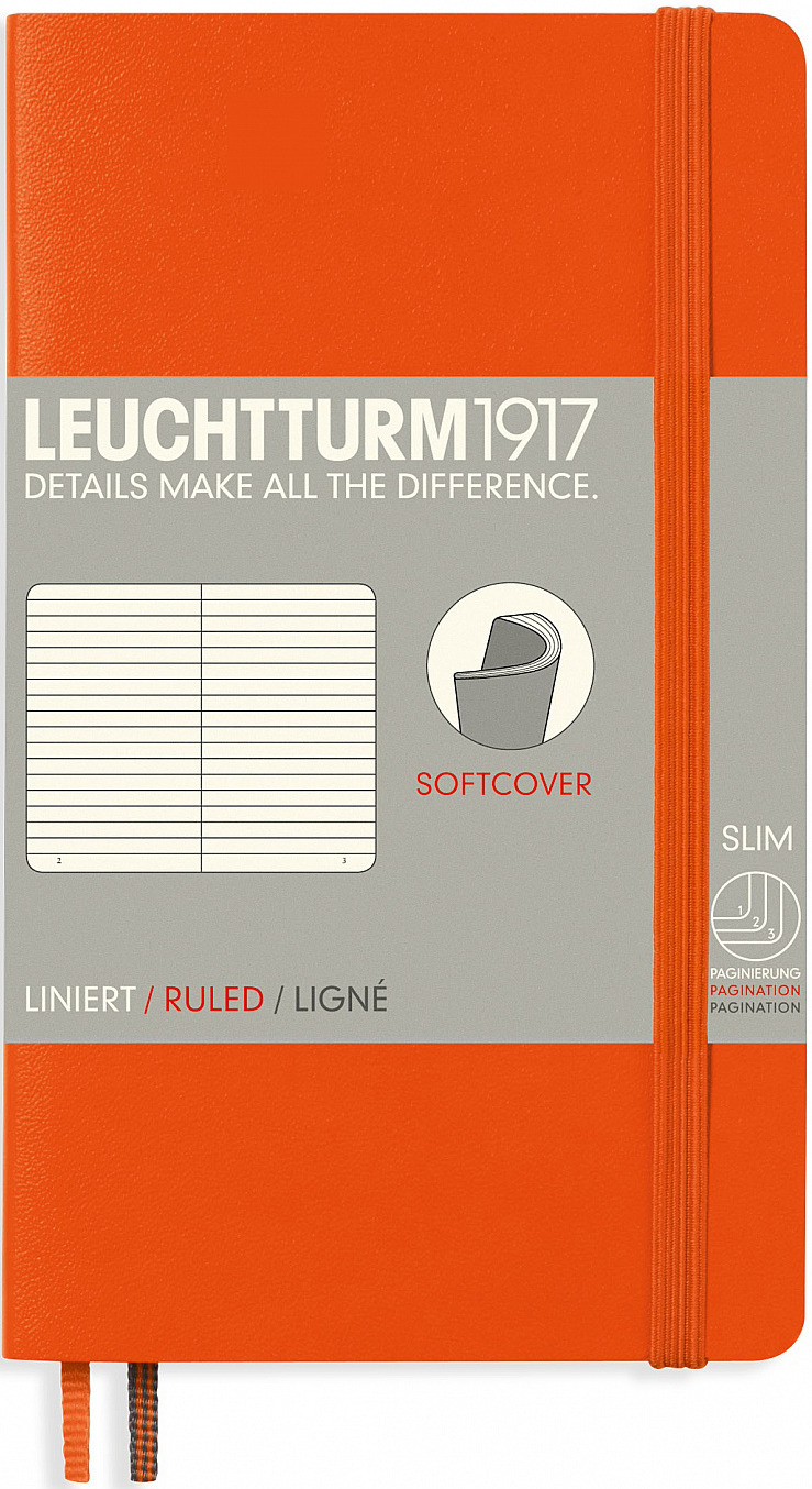 Записная книжка Leuchtturm1917, 349280, оранжевый, A6 (105 x 148 мм), , 60 листов Записная книжка Leuchtturm1917, 349280, оранжевый, A6 (105 x 148 мм), , 60 листов