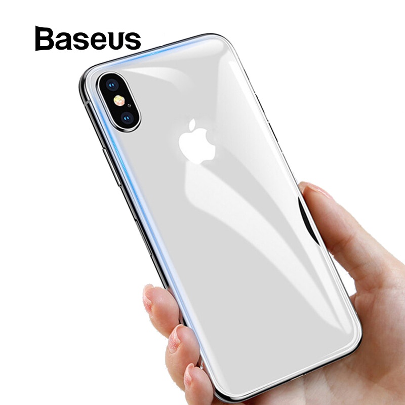 фото Защитное стекло Baseus заднее для iPhone Xs Max, прозрачный