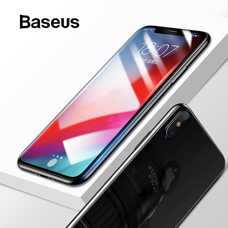 Защитное стекло Baseus для iPhone Xs Xs Max XR, прозрачный