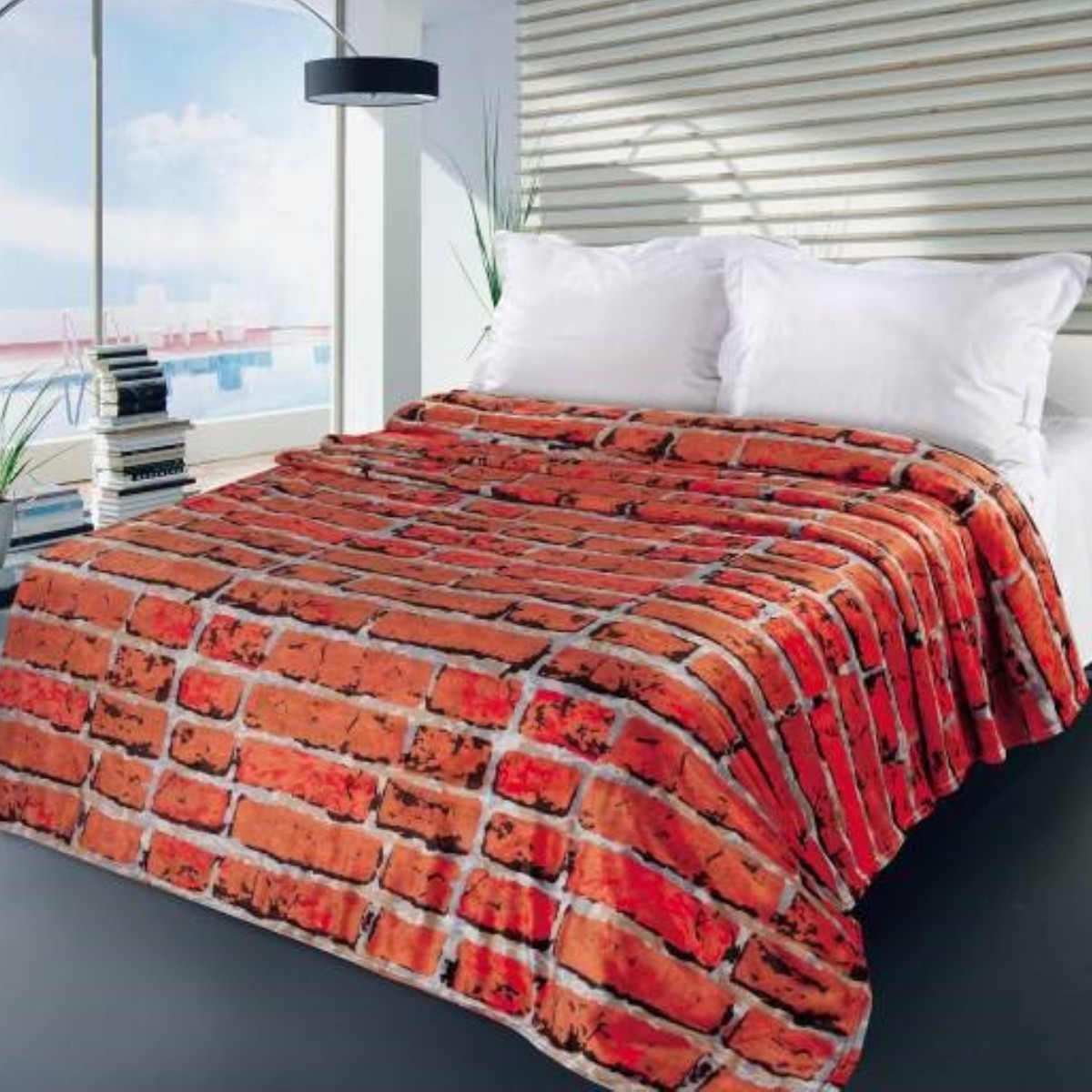 фото Плед Letto Велсофт, V168-4, красный, 1,5-спальный, 140 х 200 см Letto home textile