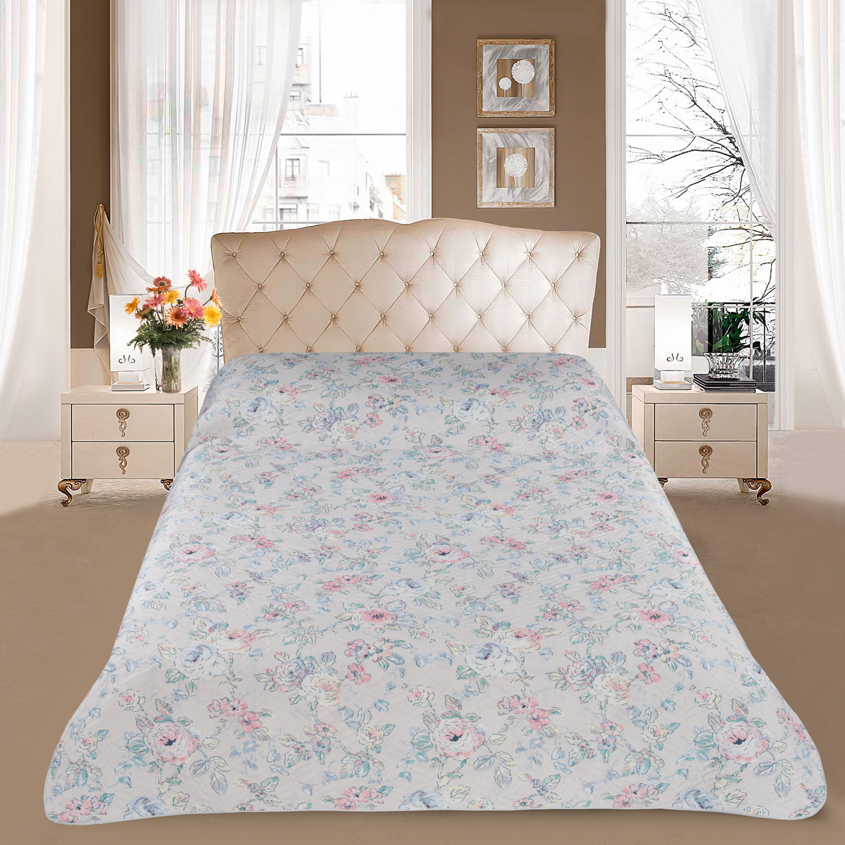 фото Покрывало Letto Home Textile серый