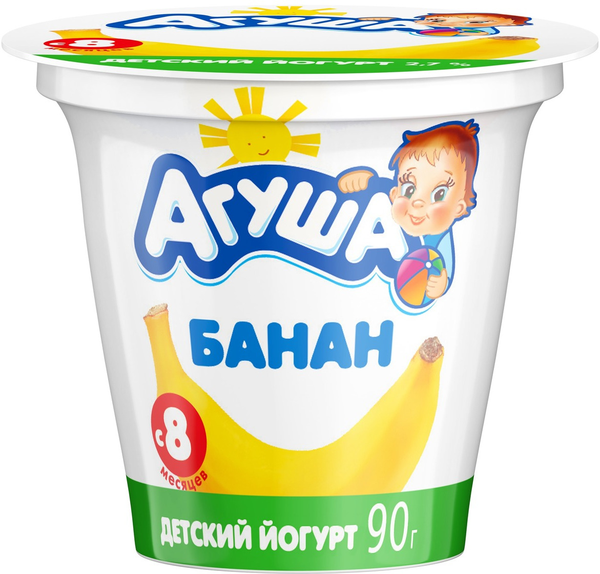 Йогурт Агуша банан 2.7 90г