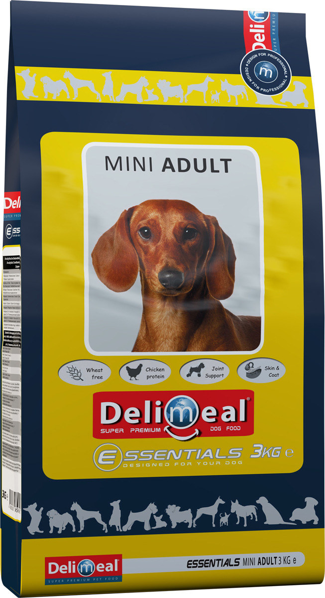 фото Корм сухой Delimeal Essentials Mini Adult, с мясом курицы, для взрослых собак мелких и миниатюрных пород, 3 кг Jonker petfood b.v.