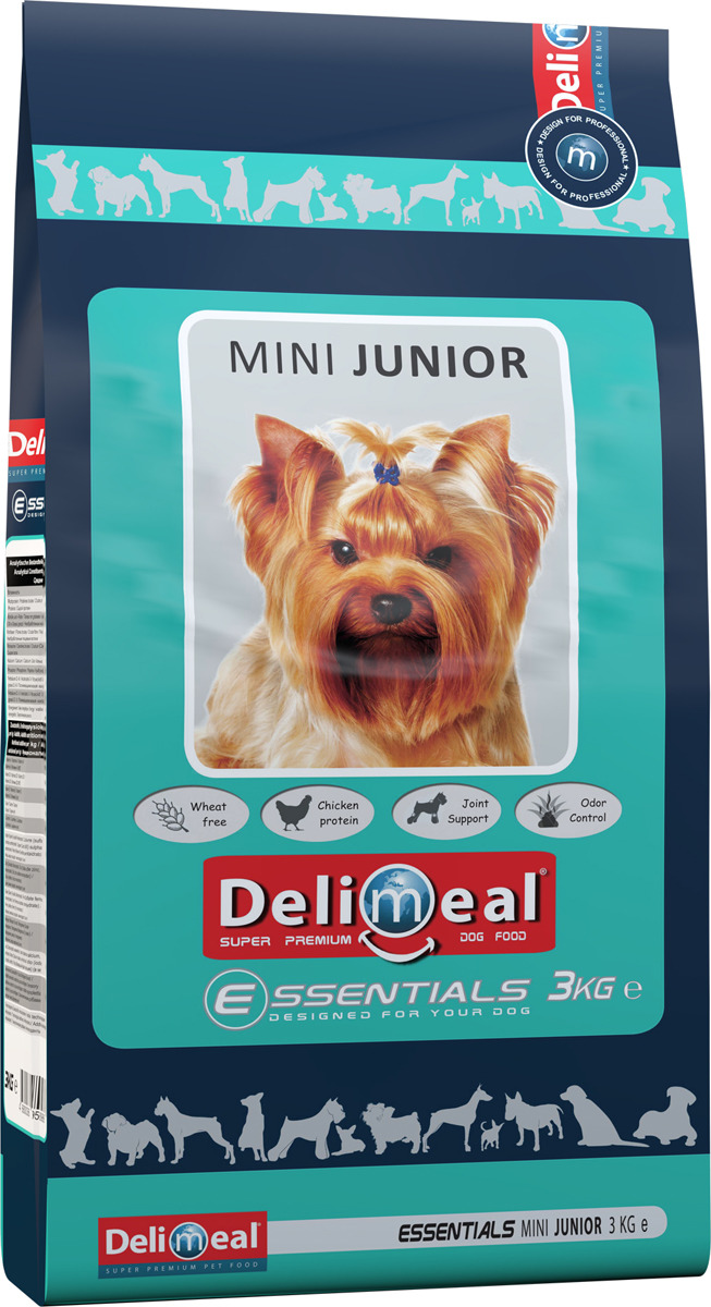 фото Корм сухой Delimeal Essentials Mini Junior, с мясом курицы, для щенков мелких и миниатюрных пород, 3 кг Jonker petfood b.v.