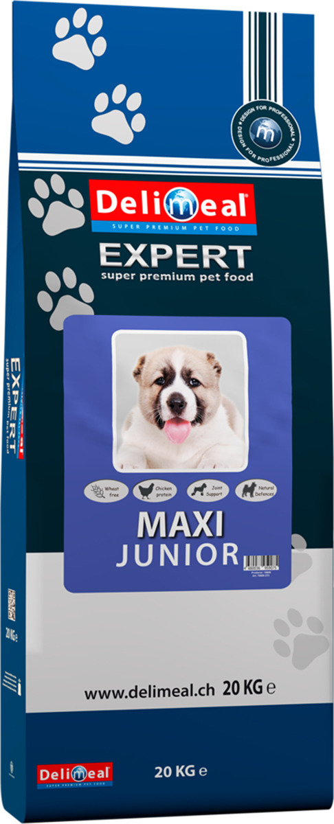 фото Корм сухой Delimeal Expert Maxi Junior, с мясом птицы, для щенков крупных пород, 20 кг Jonker petfood b.v.