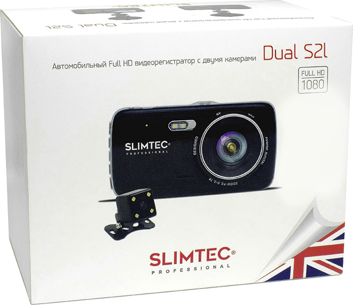 фото Видеорегистратор Slimtec Dual S2 Mega Pack, черный
