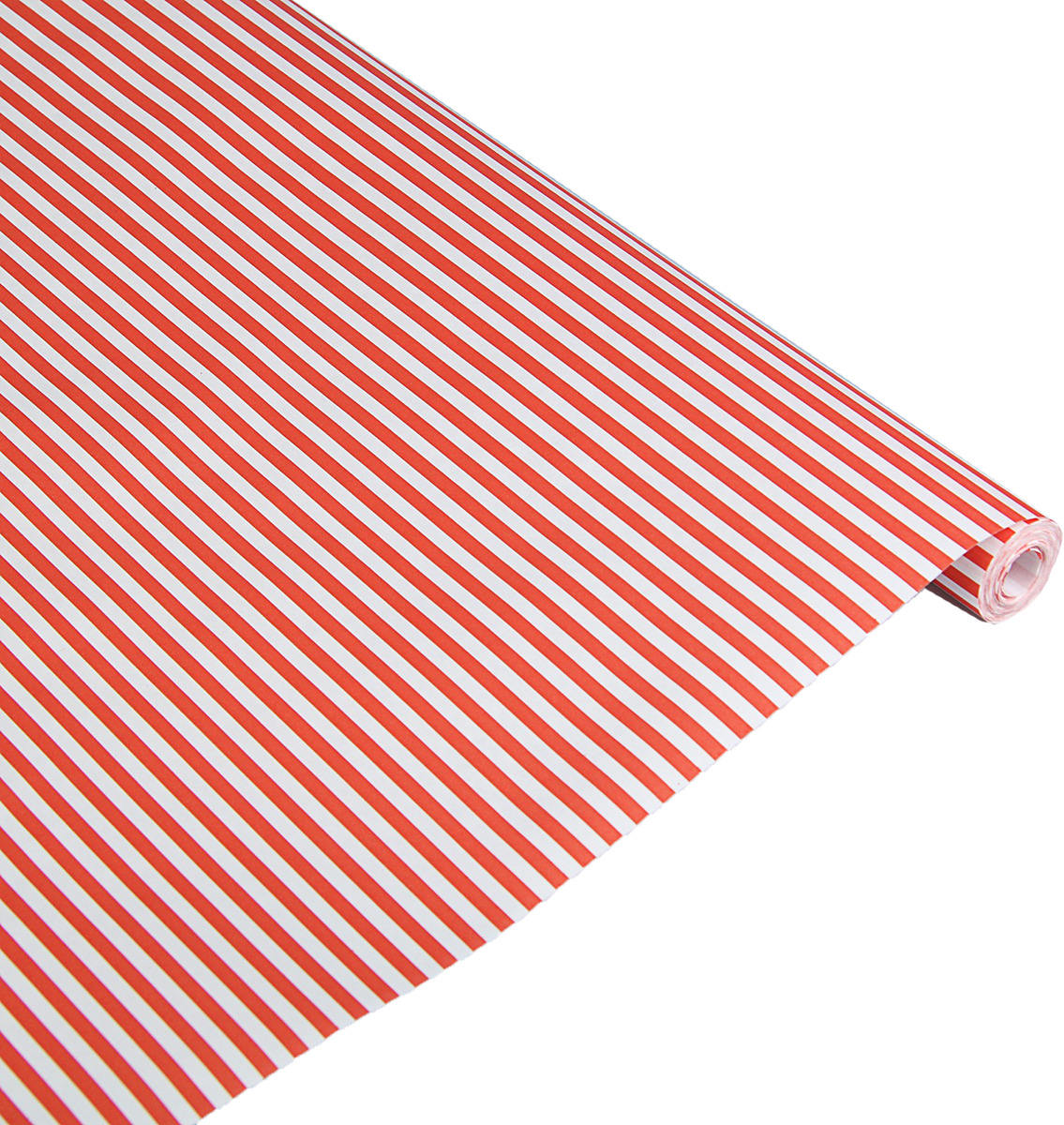 фото Бумага упаковочная Полоски, красный, 0,5 х 10 м Ооо "пакетти-групп"