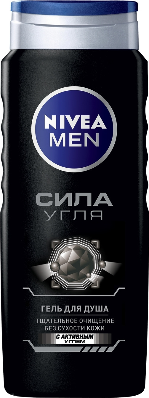 фото Гель для душа Nivea "Сила угля", 500 мл