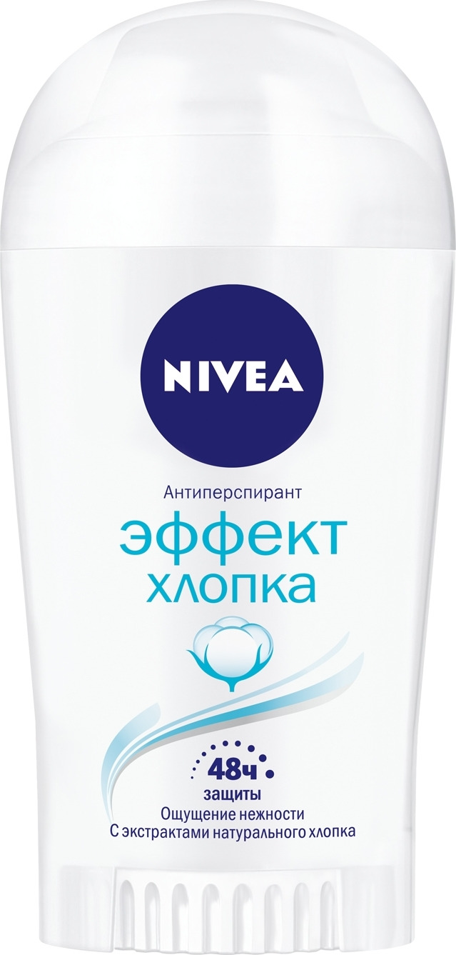 фото Дезодорант Nivea "Эффект хлопка", стик, 40 мл