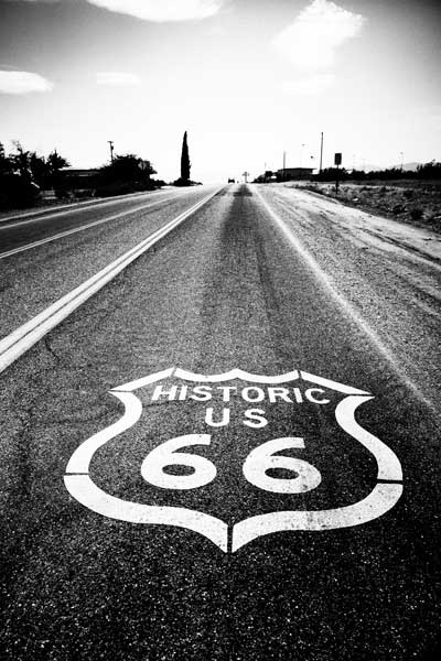 фото Картина Экорамка Historic US 66, Холст