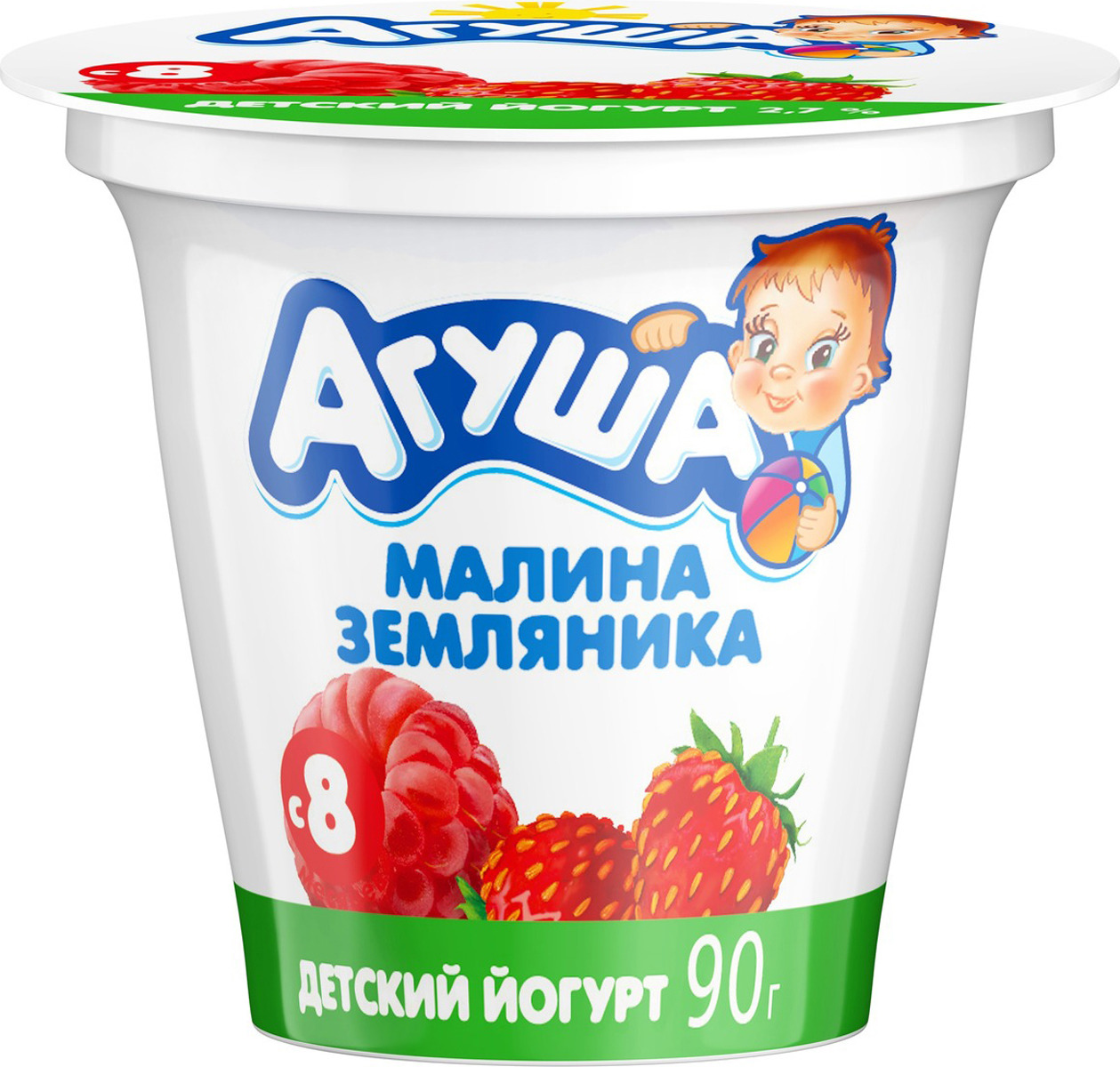 Агуша клубника 90г