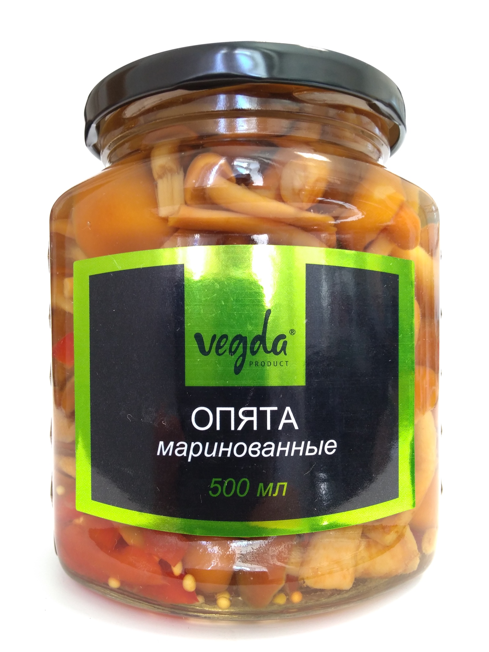 фото Грибные консервы Vegda Product опята маринованные Стеклянная банка, 460