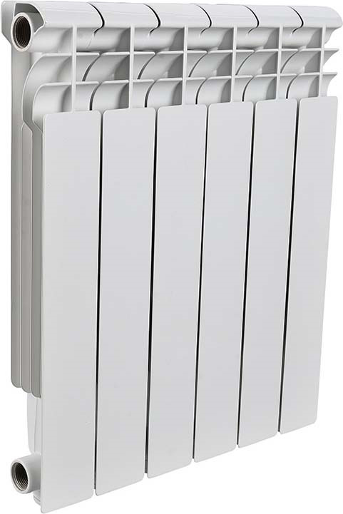 Секционный радиатор Rommer Profi BM 500, биметаллический, 82488, белый, 6 секций Секционный радиатор Rommer Profi BM 500, биметаллический, 82488, белый, 6 секций