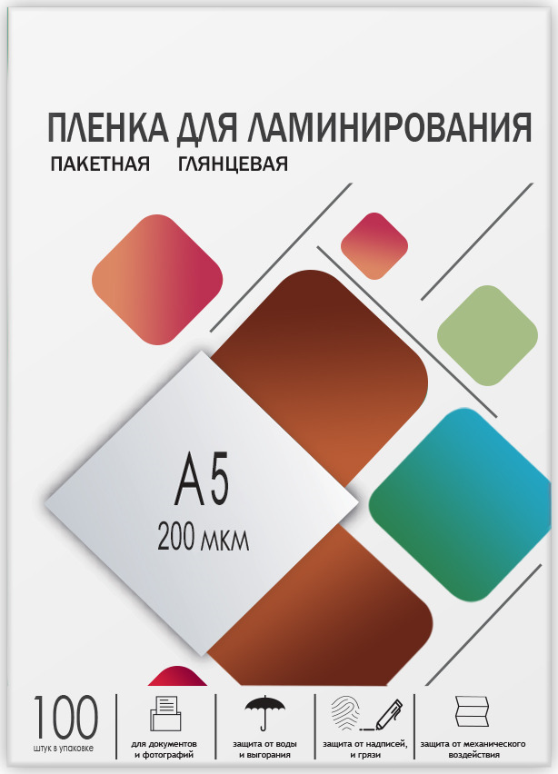 Пленка для ламинирования Гелеос LPA5-200, 154 х 216, 200 мкм, 100 шт Пленка для ламинирования Гелеос LPA5-200, 154 х 216, 200 мкм, 100 шт