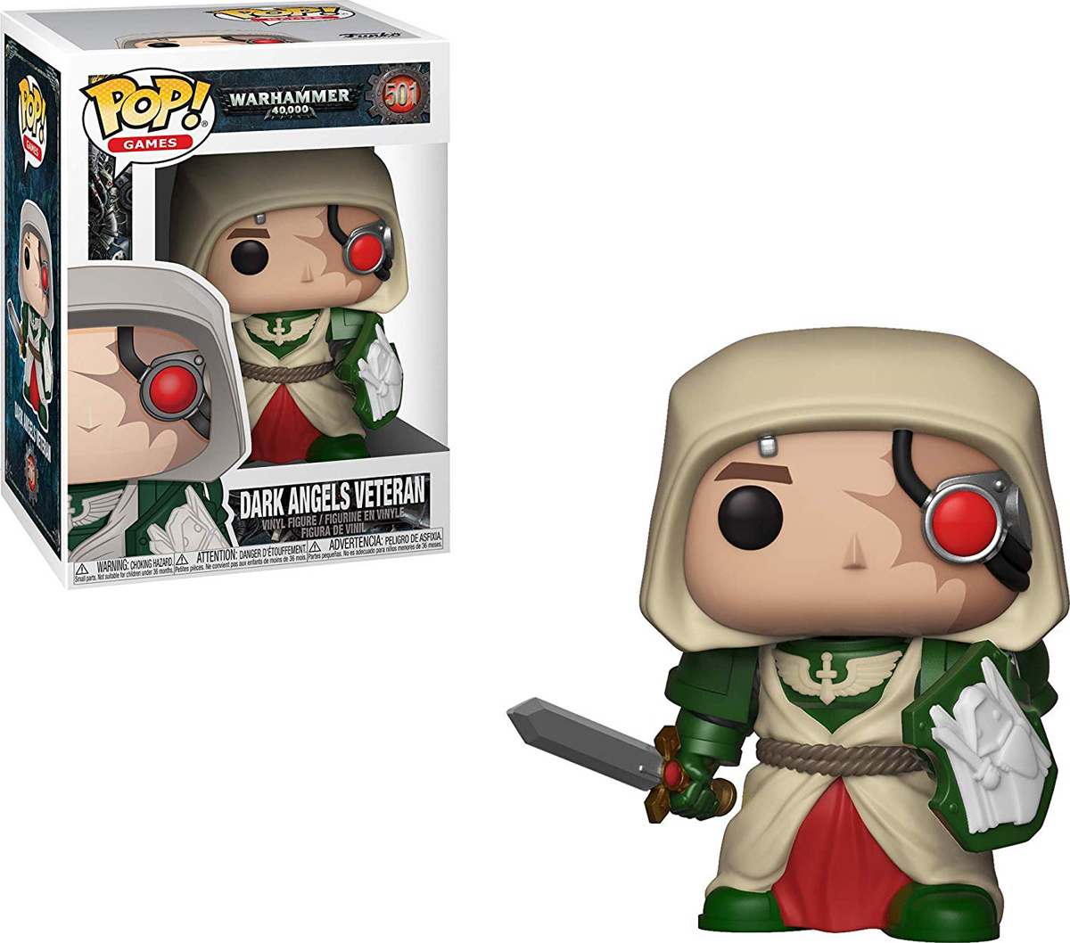 фото Фигурка Funko POP! Vinyl: Games: Warhammer 40K: Dark Angels Veteran 38326