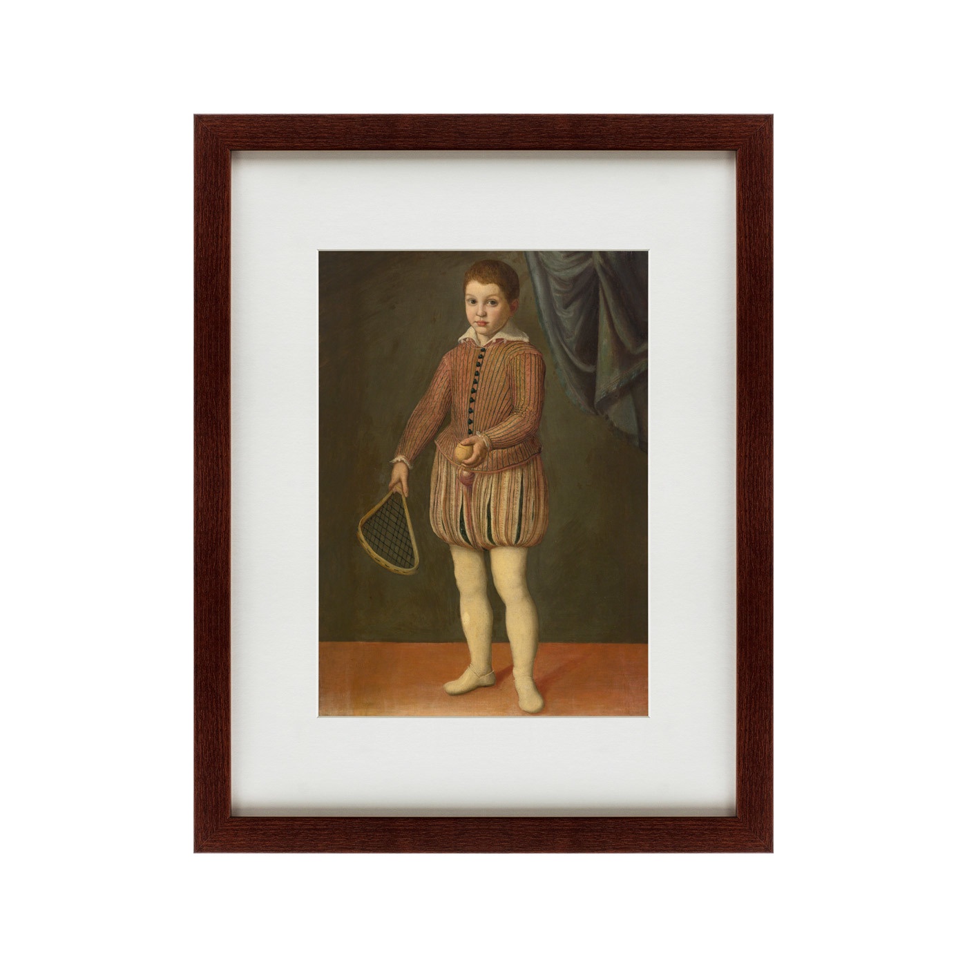 фото Картина Картины В Квартиру PORTRAIT OF A BOY HOLDING A TENNIS RACKET AND BALL, 1600, Бумага