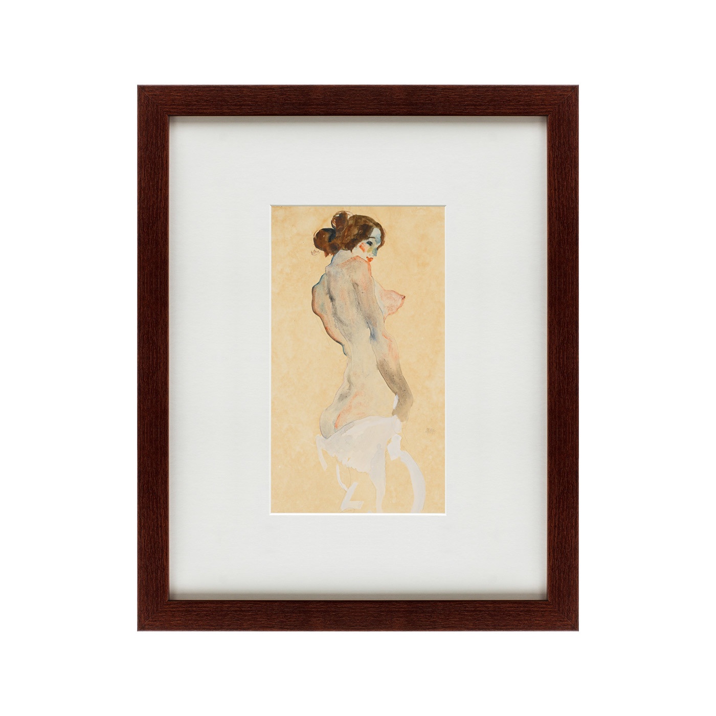 фото Картина Картины В Квартиру Standing Nude with White Drapery, 1912, Бумага