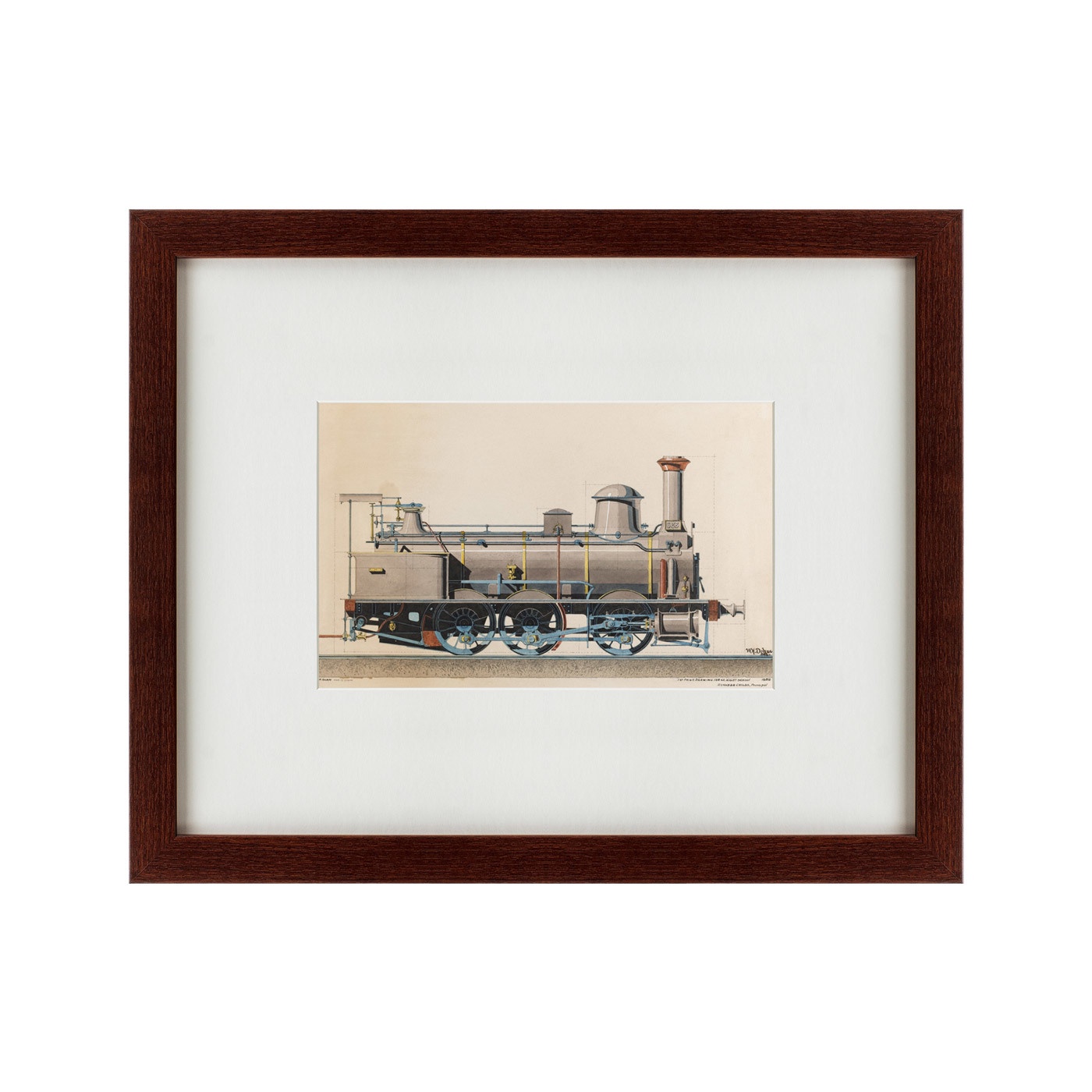 фото Картина Картины В Квартиру Locomotive, 1888, Бумага