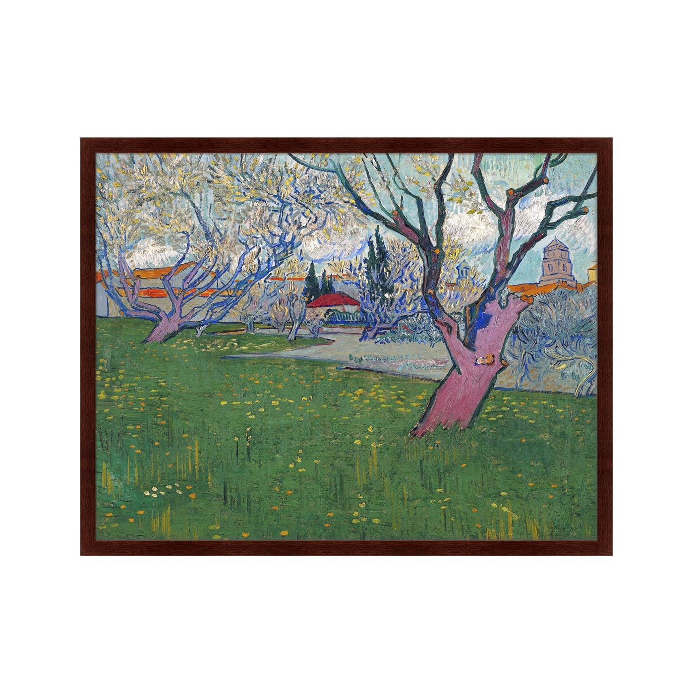 фото Картина Картины В Квартиру View of Arles with Trees in Blossom, 1889г., Бумага