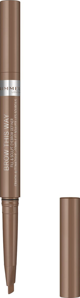 фото Карандаш для бровей Rimmel Brow This Way Fill&Sculpt, тон 001