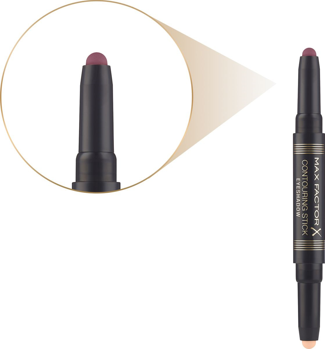 фото Тени для век Max Factor Сontouring Stick Eyeshadow, двусторонние, тон 004 burdundy pink sand