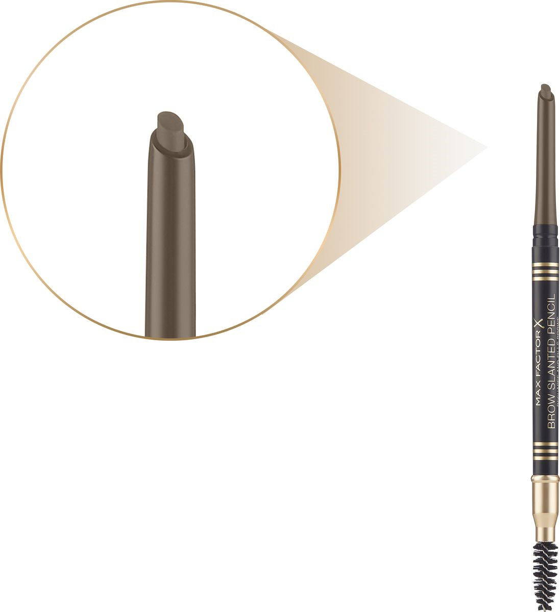 фото Карандаш для бровей Max Factor Brow Slanted Pencil, с щеточкой, тон 03 dark brown