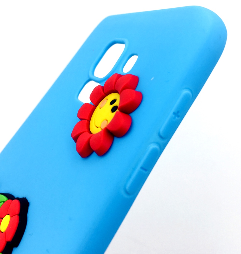 фото Чехол для сотового телефона Мобильная мода Samsung J6 Накладка резиновая с объемным рисунком-аппликацией