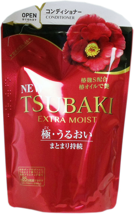 фото Кондиционер для волос Shiseido Tsubaki Extra Moist, увлажняющий, с маслом камелии, 345 мл