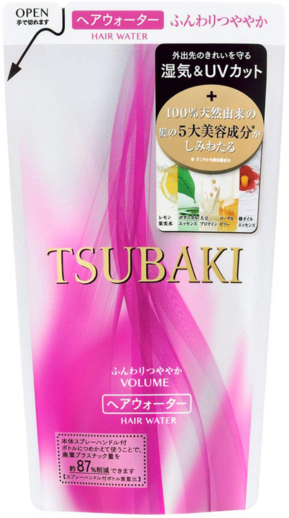 фото Спрей Shiseido Tsubaki Volume, для придания объема волосам, с маслом камелии и защитой от термического воздействия, 200 мл