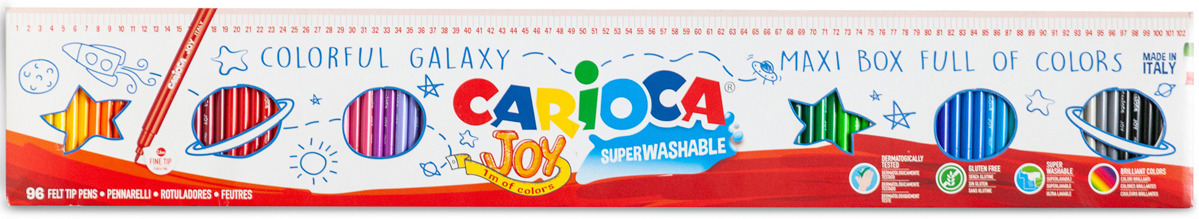 Набор фломастеров Carioca Joy, 41022, 96 шт Набор фломастеров Carioca Joy, 41022, 96 шт