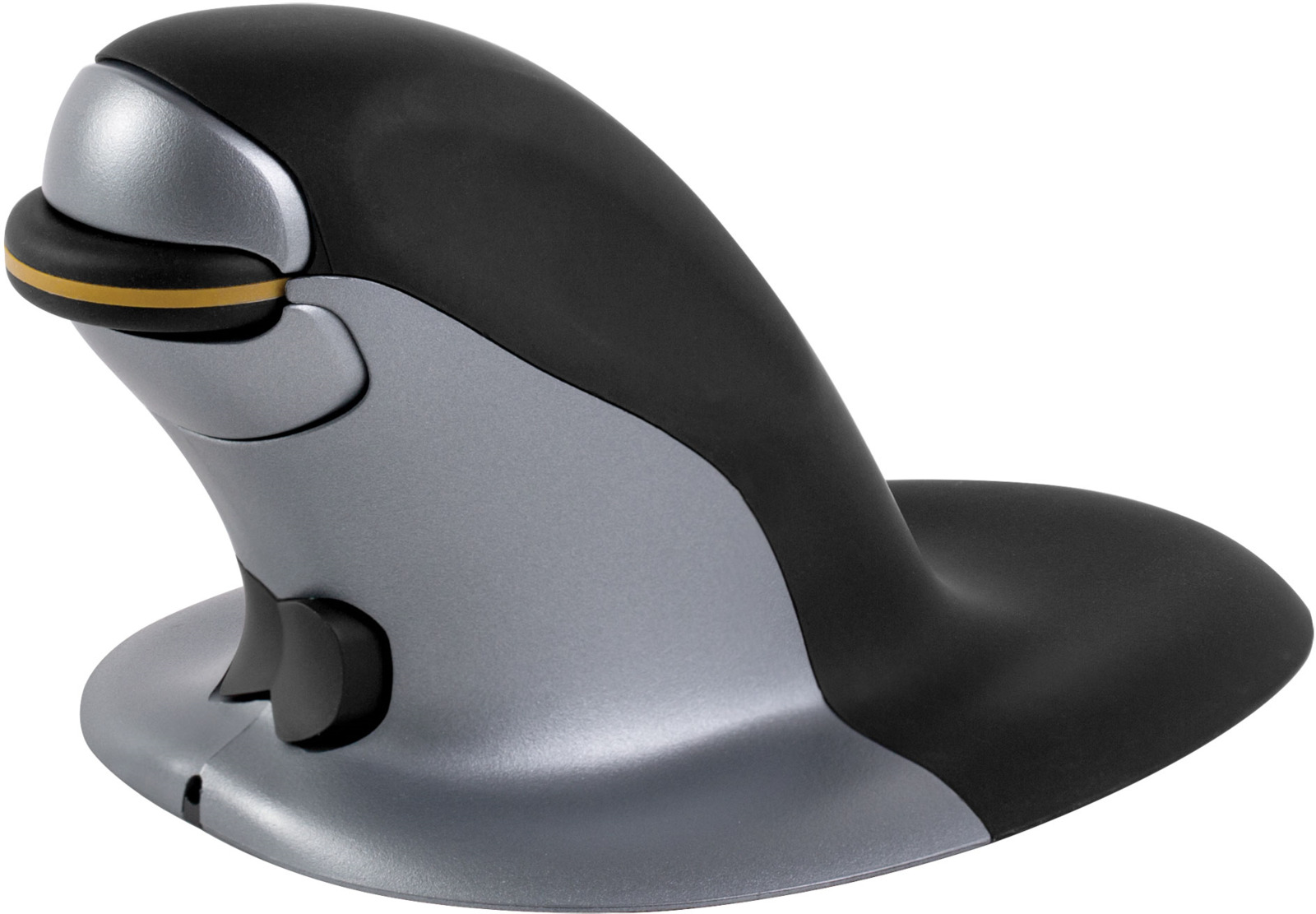 фото Мышь беспроводная Fellowes Penguin FS-98945 вертикальная, серебристый, черный