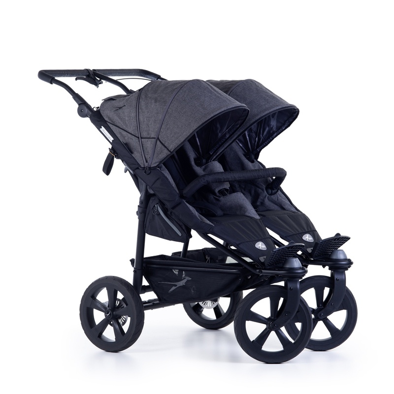 фото Коляска для двойни прогулочная TFK Twin Trail Grey T-TWT-19-P-415