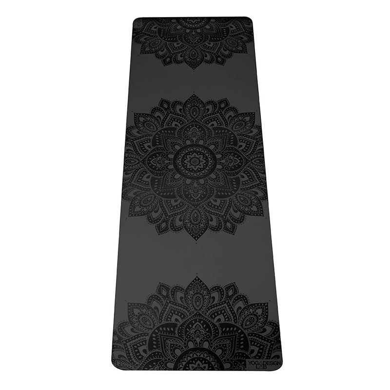 фото Коврик для йоги и фитнеса Yoga Design Lab Mandala Charcoal 5 мм, черный