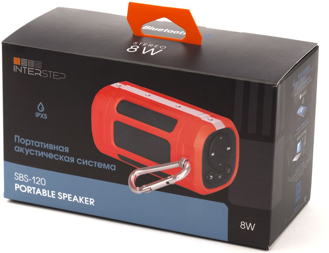 Акустика sbs. Колонка Интерстеп СБС 120. Портативная акустика INTERSTEP SBS-120 Sport. INTERSTEP SBS-120 (серый) портативная акустика. Крепление для портативной акустики INTERSTEP для колонки SBS-120.